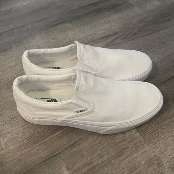 ?Vans Classic Slip-On Shoes White main image 4